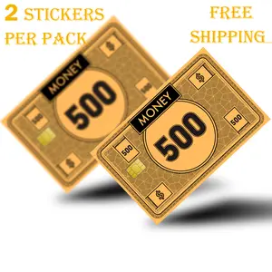 Pop Culture Custom Credit Card Skins Sticker for Transportation Key, 2PCS Debit, Credit Card Covering Personalizing Bank Card Slim, Waterproof Funny Decal use for Small Chip