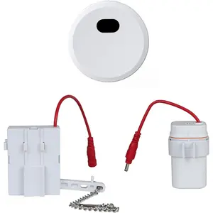 Portable Automatic Toilet Flusher Kit, Non-Contact Sensor Toilet Flusher, Sensing Range 12inch , Battery Powered, Easy Installation, Suitable for Most Toilets