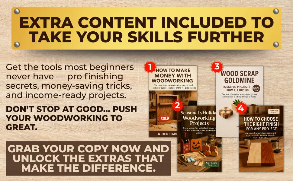 Smart Woodworking Projects for Beginners: Lots of Step-by-Step Home Projects with Foolproof Instructions to Master Skills Fast, Get Pro Results, Stay Safe, and Involve Kids Without Expensive Tools