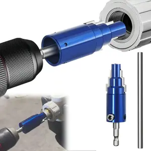 Multi-Size Pipe Removal Tool - 40CRV Steel Left Spiral Hex Shank, Compatible with Electric Drills & Manual Use, for Removing Rusted/Damaged Faucet Bolts & Angle Valves (1/2" 3/4" 1")