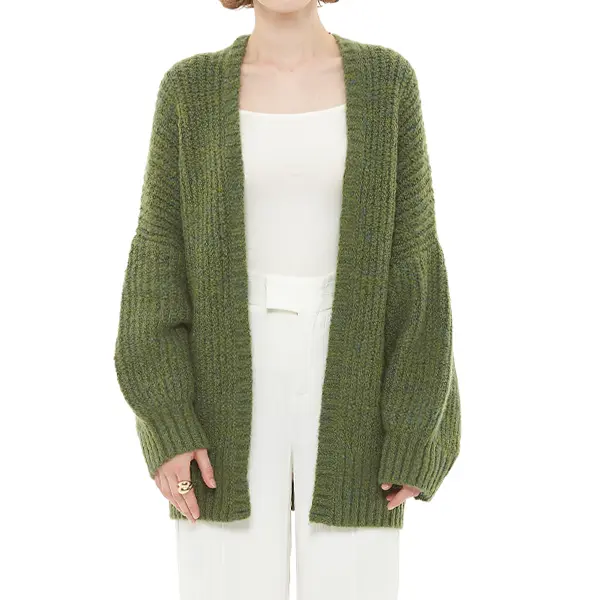 DIVASKY Women's Basic Buttoned Chic Knitwear Cardigan - Long Sleeve, Soft Ribbed Fabric, Daily Wear Women's Tops, Basic Women's Cardigans