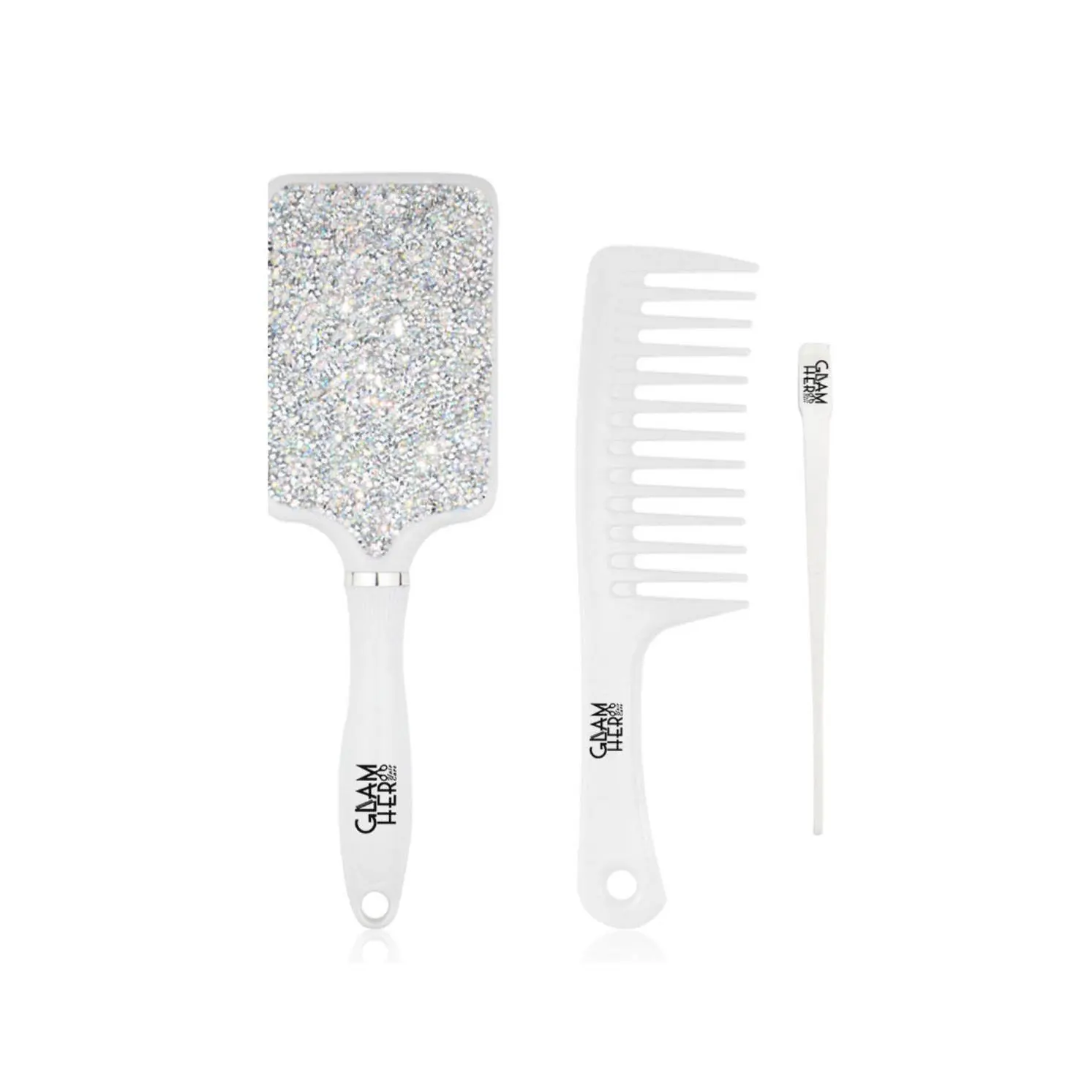 GlamHer "Tangle Ease" Detangling Brush Set