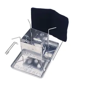 G2 3” Firebox NANO + X-Case Kit Camp Stove with Nano Sticks, L-Pins, Carbon Felt & Room for Additional Accessories, No Assembly Required outdoor supply