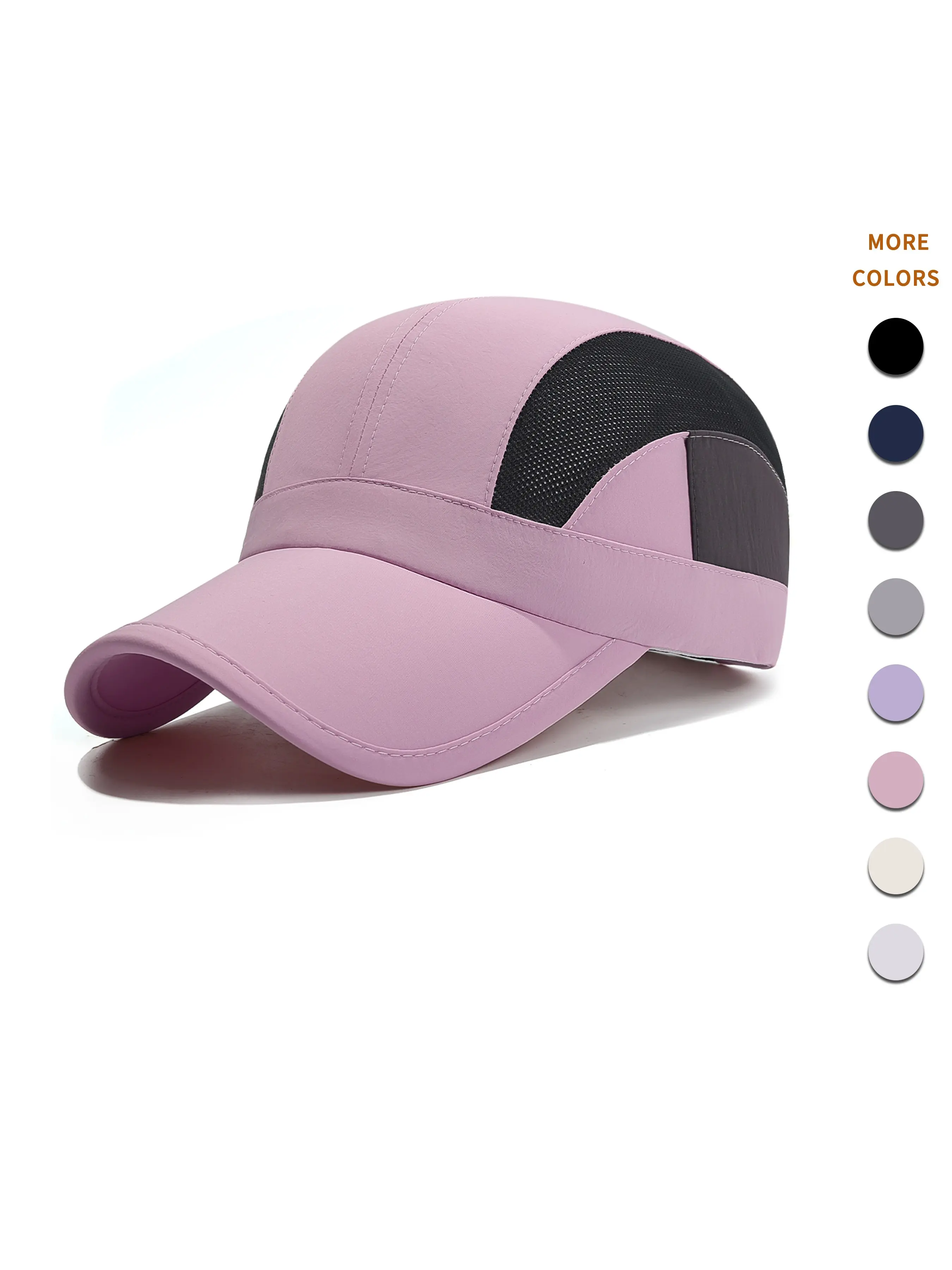 1 Lightweight Quick-Dry Sports Cap, Simple Athletic Style, Sun-Protective and Breathable, Moisture-Wicking and Quick-Dry, with Embroidery and Print Design, Unisex, Ideal for Tennis, Running and Fitness, and Outdoor Activities.