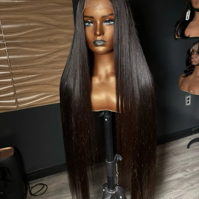 40” Customized Hairline and Bleached Knots 13*4 HD Wig