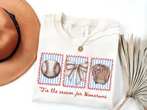 Baseball Mama Shirt, Tis the Season for Homeruns Tee, Game Day Tee For Women, Baseball Season T-Shirt, Sports Mom Shirt Gift