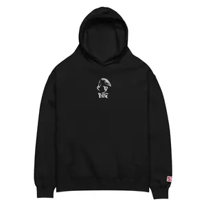 The ‘Think Big’ custom embroided hand made unisex oversized hoodie