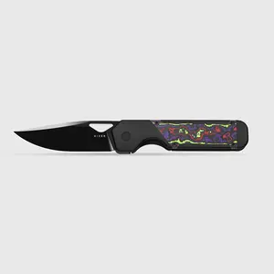 Kizer GID Militaw Titanium+KizerNova Joker Carbon Fiber Handle CPM S45VN Steel Ki3634A9