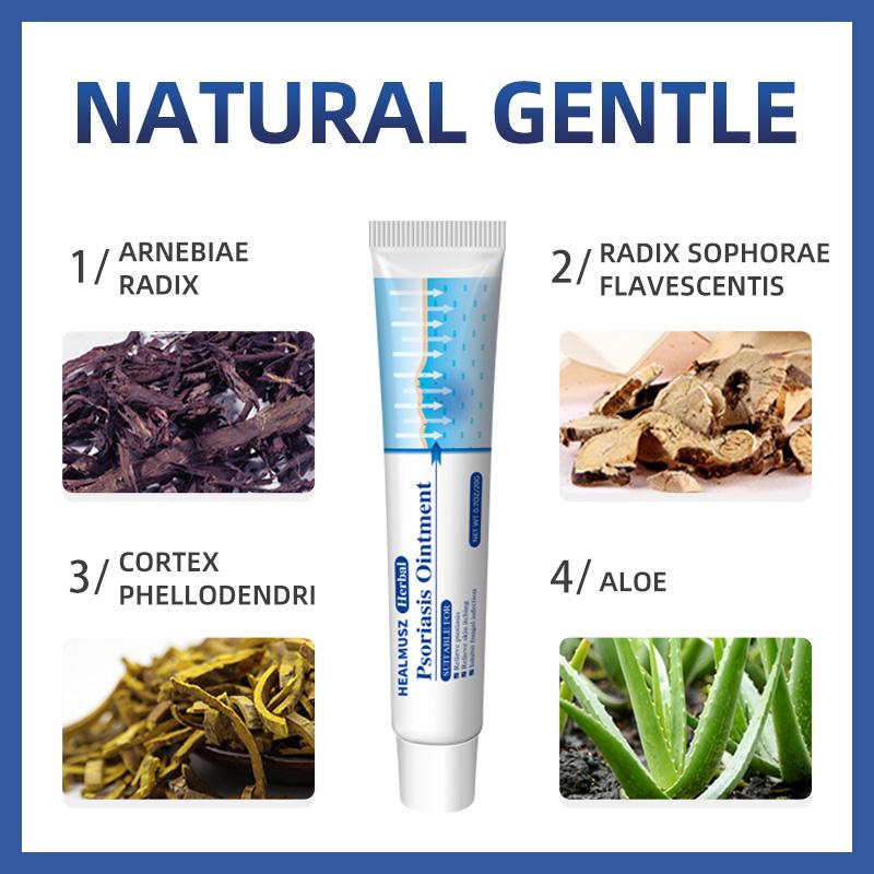 Extra Strength Psoriasis & Antifungal Cream 100% Natural Plant Extracts Fast Acting Relief for Itchy Red Dry Skin Fights Psoriasis Tinea Athlete's Foot Ringworm Deep Skin Repair Non-Recurring Safe for All Skin Types 20g Tube