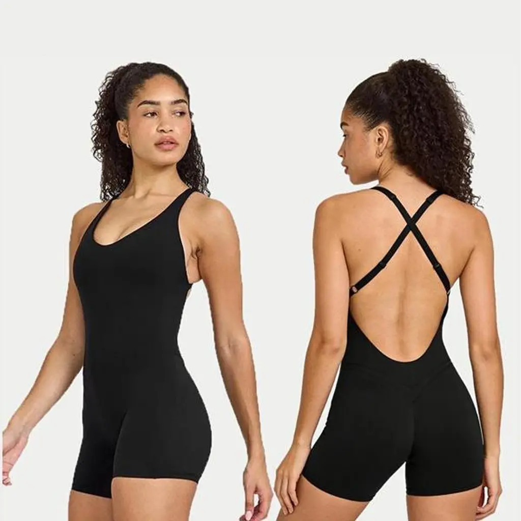 DEEFY UNIFIED SCOOP BACK ALL IN ONE 6" Fitness Gymwear Women Workout Sportswear Gym Outdoor Sports Yoga
