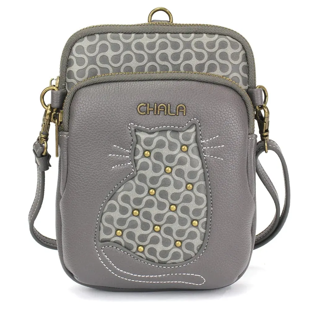 Cat Uni Cellphone Xbody Vegan Handbag by CHala