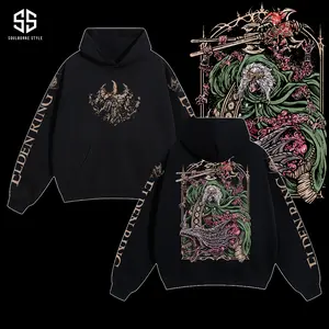 [Soulsborne Style] Vintage Grim Style Godrick the Grafted - Elden Ring Unisex Hoodie, Soulsborne Gaming Apparel, Game Shirt, Video Game Clothes, Boy Merch, Gift For Him, Gift For Her, Soulslike Streetwear