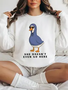 She Doesn't Even Go Here ~ Unisex Crewneck Sweatshirts Printed in the USA