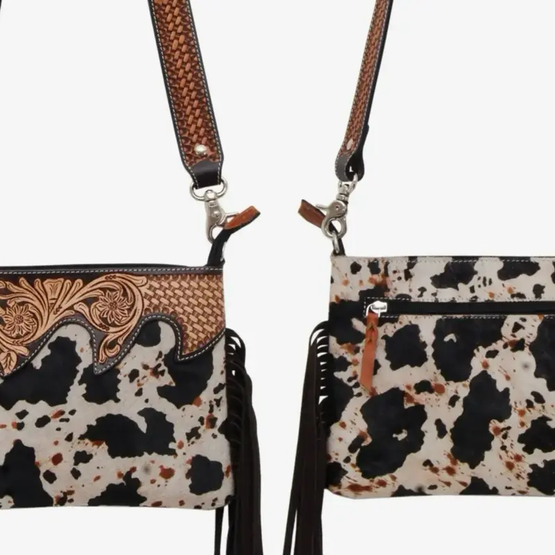 Women's Elegant Cow Hide Leather Crossbody Fashion Bag, Stylish Messenger Bag for Daily Use