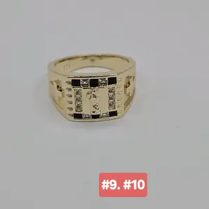 Ring LA SANTA MUERTE/ THE GRIM REAPER fashion style gold-plated with stone's #9 #10 available
