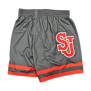 St. John's University Team Issued Alternate Grey Shorts #13 Jason Simpson