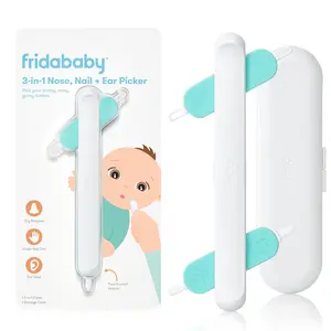 3-in-1 Nose, Nail + Ear Picker: Baby Ear Cleaner + Baby Nose Cleaner and Nail Tool for Babies + Toddlers, Safely Clean Baby's Boogers, Ear Wax & More