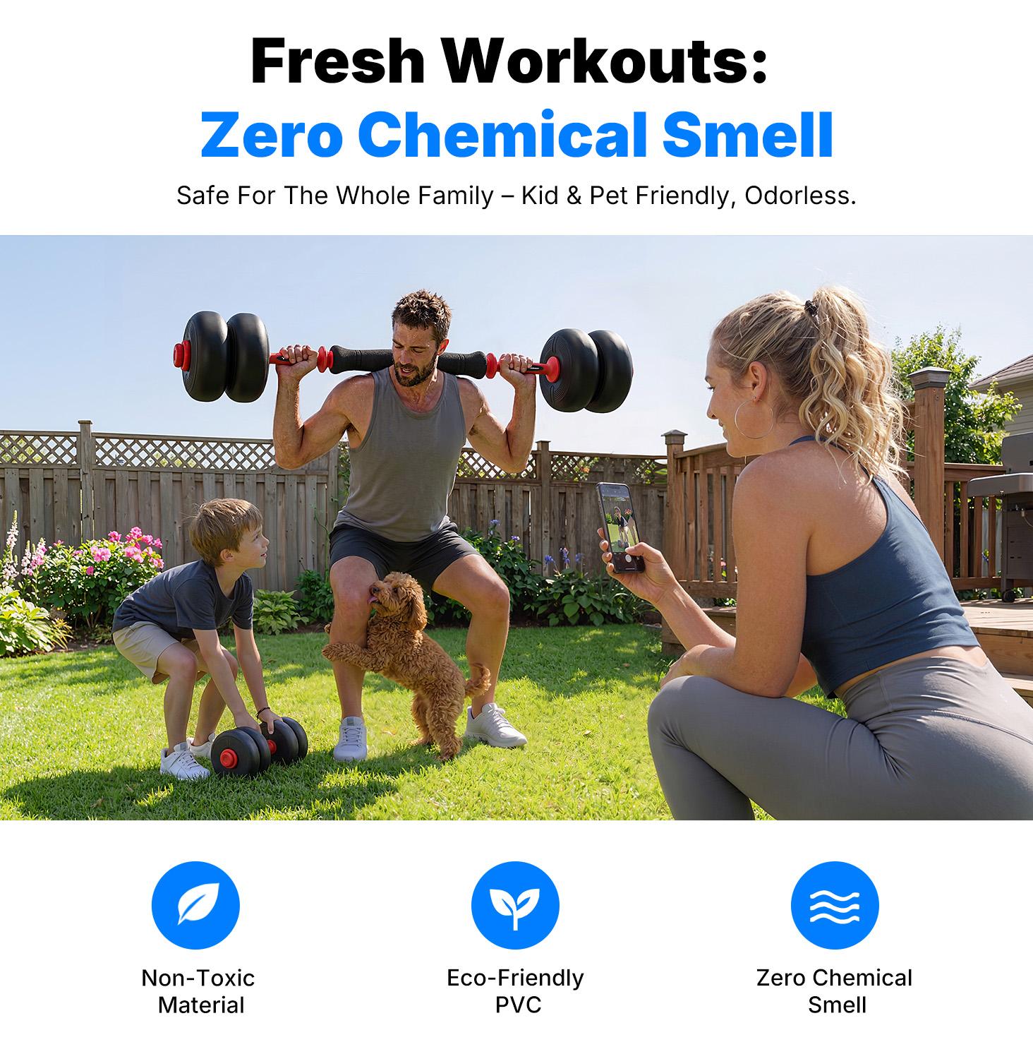 Merach 5-in-1 Dumbbell Set 4-45lbs Adjustable, Weight Dual Safety Locks and Skin-Safe Surface, Floor-Friendly Design for Home Gym Exercise Training Merach 5-in-1 Dumbbell Set 4-45lbs Adjustable, Weight Dual Safety Locks and Skin-Safe Surface, Floor-Friendly Design for Home Gym Exercise Training