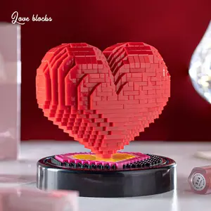 Diamond Micro Particle Creative 520 Series Love Couple Gift DIY Assembly Puzzle Toy Building Blocks