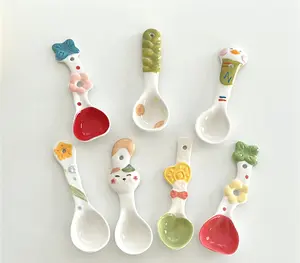 Cute Hand-Crafted Ceramic Spoons