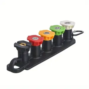 High Pressure Washer Tips Set With Nozzle Holder 7 Nozzle Tips 1/4 Inch Quick Connect Nozzles 4000 PSI Spray Nozzle Tips