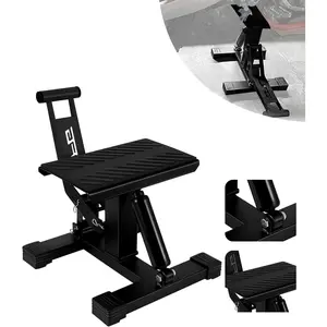 Dirt  Stand,1000Lbs Capacity Lift Jack Hoist Table Height Adjustable Lifting Stand Ideal for Dirtbike Pit  Repair&Maintainance,Dirt  Accessories-Black