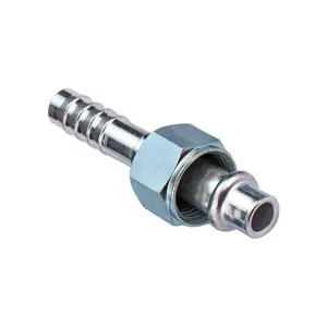 #8 10mm 3/4"-16 Straight O-Ring Female Barbed Nipple Fitting Thread  for AC Air Conditioning Refrigeration Hose 1/2