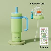 Green+ fountain straw tip