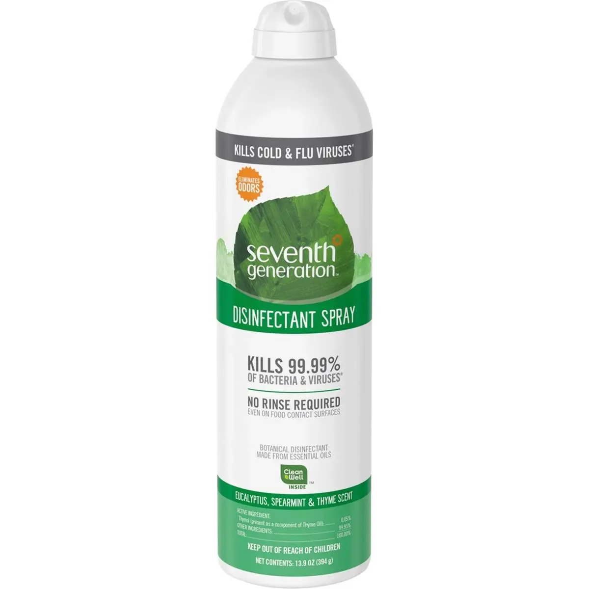 212 MAIN Seventh Generation 0.11 gal Scented Disinfectant Cleaner Spray with Eucalyptus Essential Oils & Bag-On-Valve Technology, for Household Cleaning