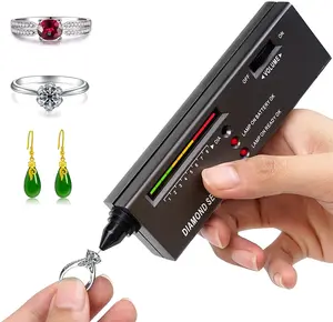 Dupeakya Professional Diamond Tester, Gem Tester Pen Portable Electronic Diamond Tool for Jewelry Jade Ruby Stone