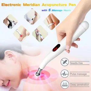 Electronic Acupuncture Pen Relief Pain Massage Point Meridian Energy Meridian Acupuncture Acup Material Without Battery