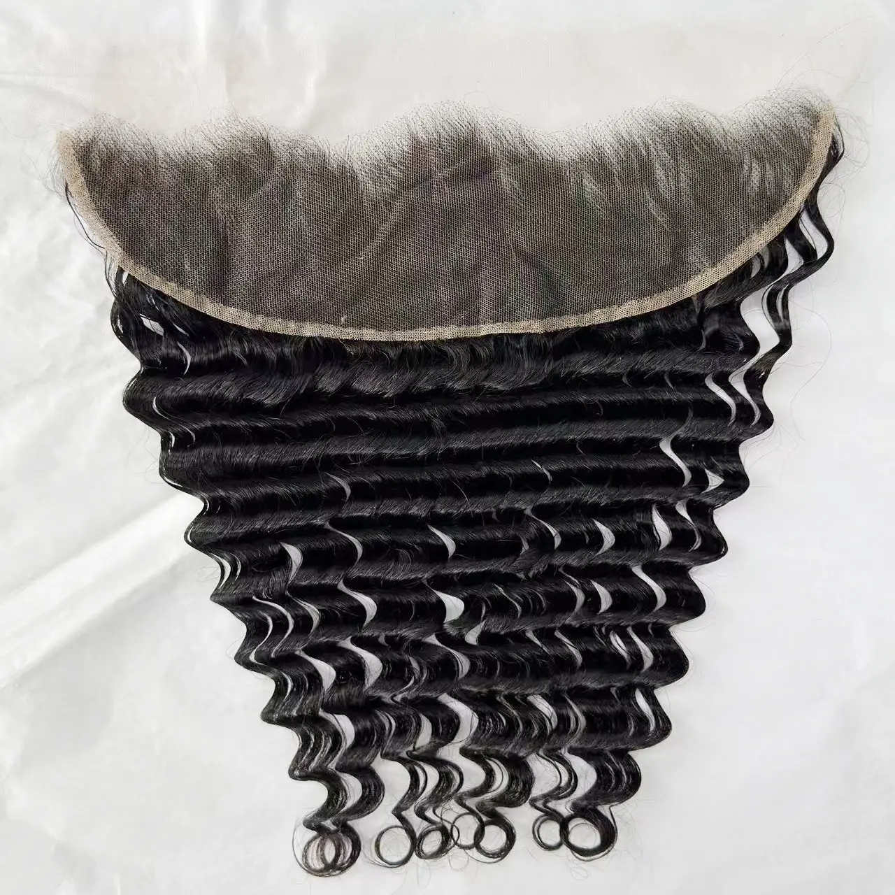 13x6 SKINLIKE Real Swiss HD Lace Frontal Only, Deep wave frontal Pre-Plucked Natural Hairline Human Hair