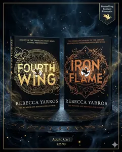 The Empyrean Series Collection 2 Books Set By Rebecca Yarros (Fourth Wing, Iron Flame) Paperback