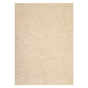 GARVEE Washable 10x13 Beige Rug for Living Room and Bedroom - Modern Abstract Design, Non-Slip, Stain Resistant, Foldable, Large Contemporary Area Rug - Perfect Accent for Home and Office Floors