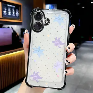 Spotted Lily iphone16  Anti-fall airbag case with reinforced corners cute transparent Easter drop protection and vibrant colors. fun design modern cartoon design cool design fashionable Ramadan Chinese style