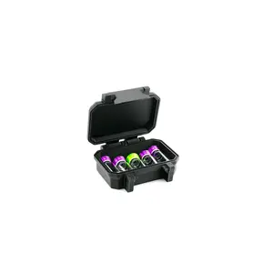 5-Slot Compact Vial Case with Prep Pad Storage |  Hard-Shell Travel Organizer