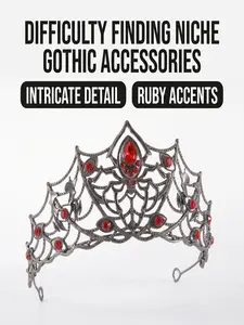 Gothic Dark Spider Web Crown, Halloween Party Hair Accessory, Metal Spider Web Craft with and Gems, Vintage Stage Crown