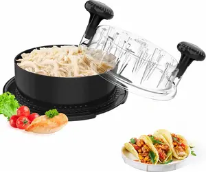 NEW DEAL - Chicken Shredder, Chicken Breast Shredder Tool Twist, Visible Meat Shredder Machine with Widened Anti Slip Mat Fix, Suitable for Tocas, Buffalo Chicken Dip, Dishwasher Washable