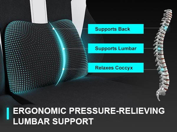 【Totally revamped!】 Better than ever! Gaming Chair Breathable Fabric Computer Chair with Pocket Spring Cushion, Ergonomic Computer Chair with Footrest, Lumbar Suppport