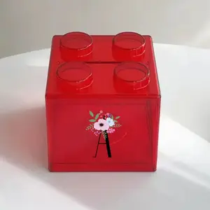 Large Capacity Square Storage Box for Coins, Durable Dustproof Organizer, Stackable Money Penny Bank, Perfect Holiday Memorial Gift