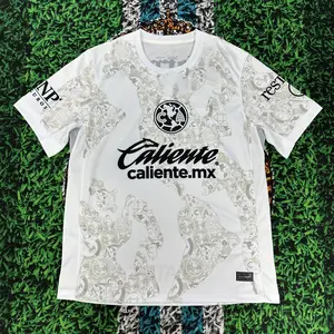 2425 Club America White Home Away Second Away Training Jersey Short Sleeve Top Soccer Jersey