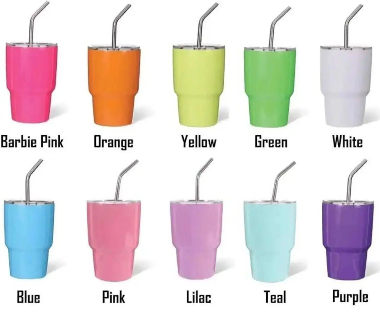2oz mini stainless steel shot tumblers for sublimation | Sublimation shot glass | Mini Tumbler |2oz Mini Tumbler| Metal Drinkware Flasks Reusable Straw