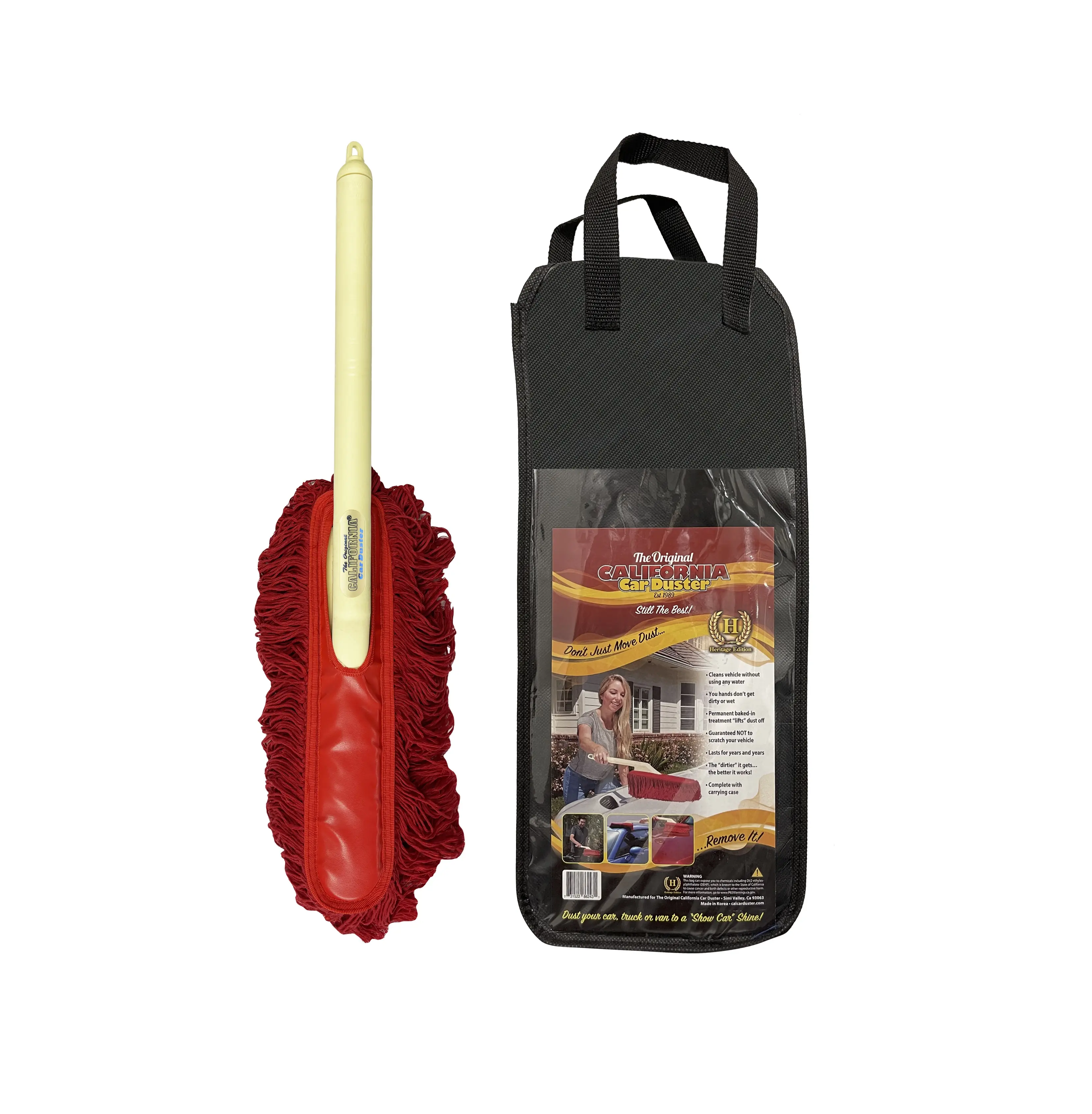 California Car Duster Heritage Edition with Plastic Handle and Wax Treated Cotton Mop