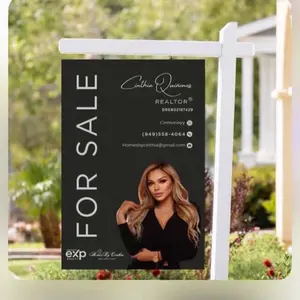 Real Estate Custom For Sale Signs 24x36 Aluminum Signs Included: Double Sided UV Printing Choose from our ready made templates and customize with your information