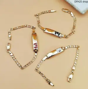 Cute Bear Plated Bracelet, Stackable Hand Chain Wristband, Elegant Jewelry Accessory Suitable For Teenagers, Ideal For Birthday Party, Daily Casual Wear And Sports Scenes With Delicate Minimalist Style
