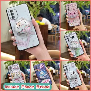 Rotatable stand Anti-knock Phone Case For MOTO G Stylus 2022 Glitter Waterproof cute Soft Case Durable Cartoon TPU Fashion Design quicksand phone lens protection Dirt-resistant