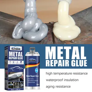 Metal Casting Glue for Daily Metal Castings, Porosity Cracks Welding Strong Adhesive, High Temperature Resistant Welding Glue, Super Glue