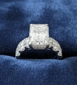 5 carat lab Engagement Ring