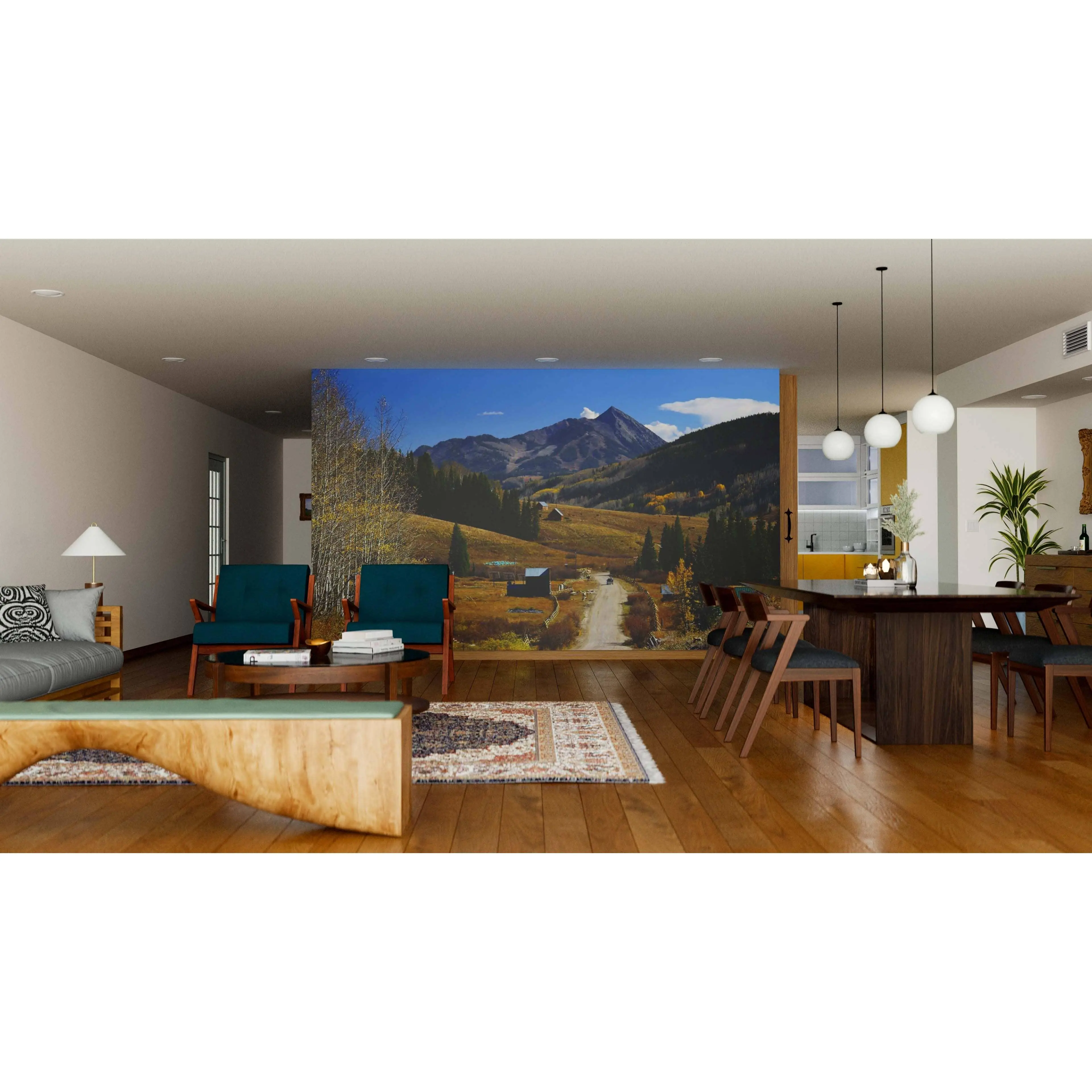 Crested Butte Mountain Wall Mural