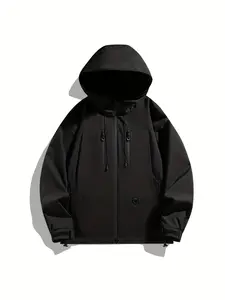 Men's fashion casual trench coat, spring and autumn outdoor waterproof thin coat outdoor jacket tactical jacket